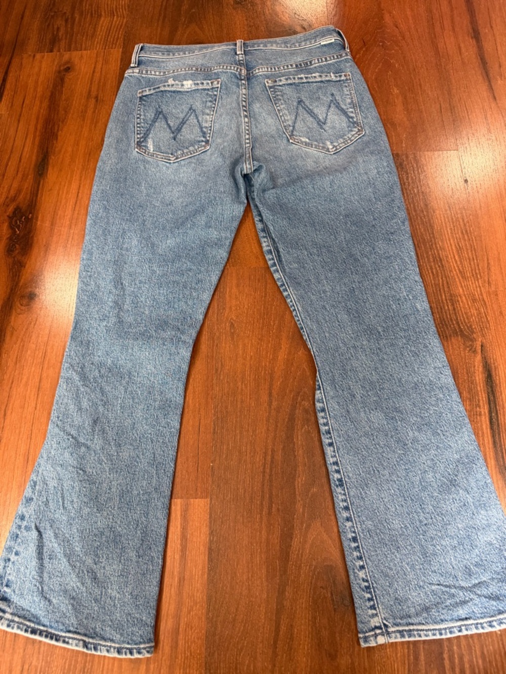 Mother The Insider Ankle jeans in Bloom And Doom Sz 28 Blue ripped - Picture 15 of 15